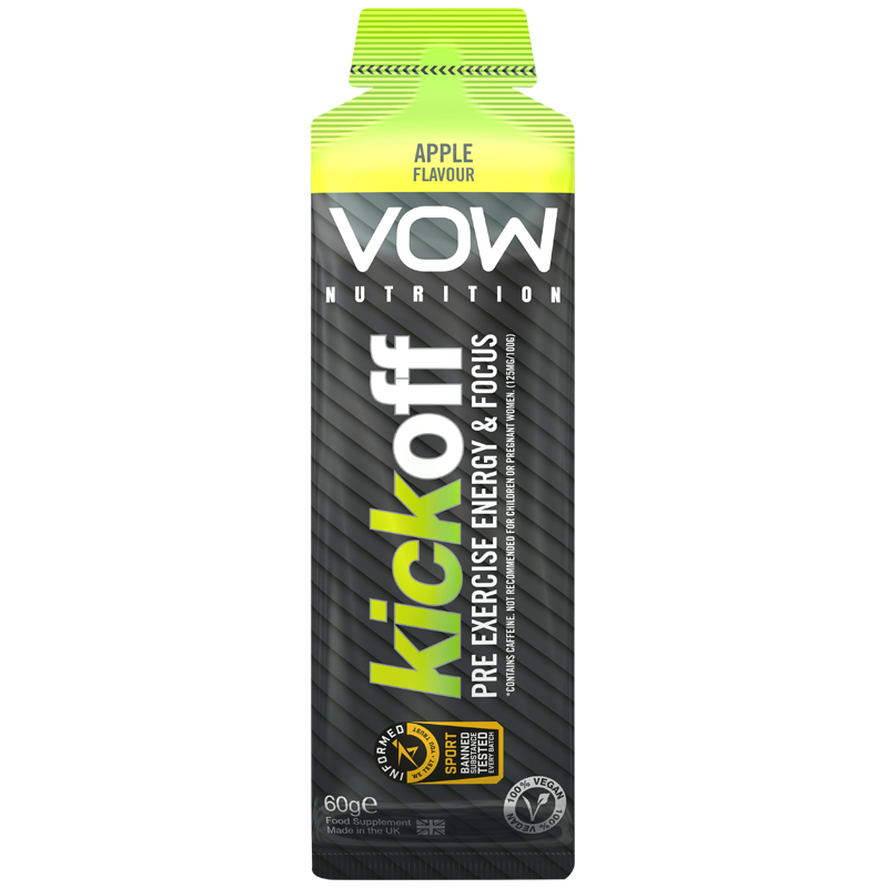 Kick Off Pre Match Energy Gel VOW Nutrition Soccer Supplements