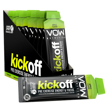 Kick Off x 12 Sachets - Pre Exercise Energy Gel - Vow Nutrition